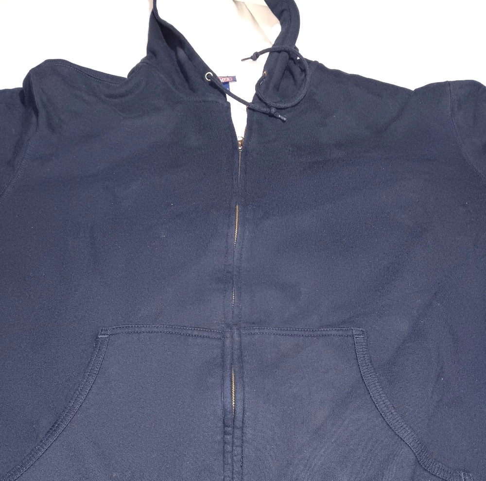 Mens Champs sports waffle sweater extra thick quilted in the inside xl blue